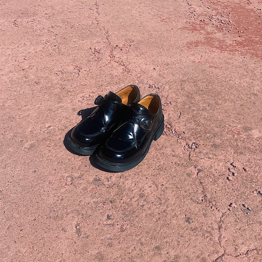 VTG Doc Martens Black Leather Loafers